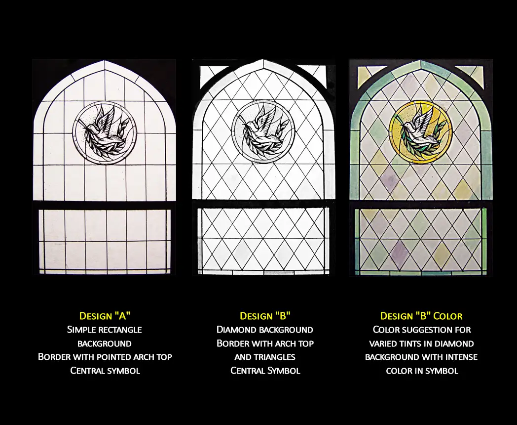stained glass sample designs